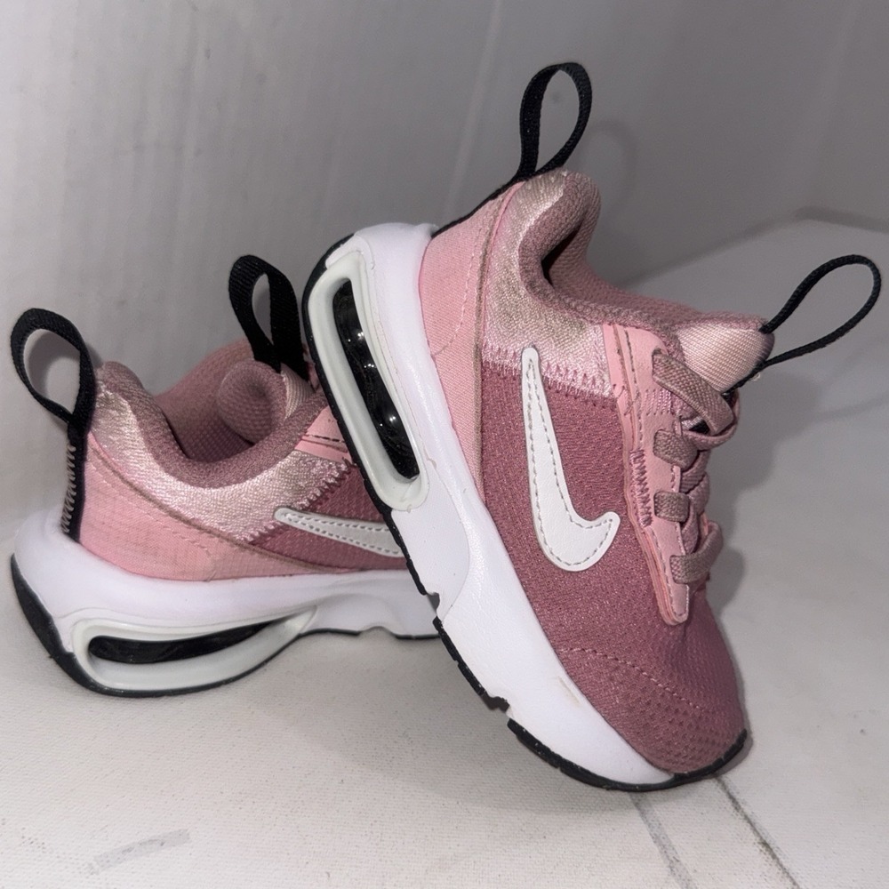 Nike Air Max INTRLK Kids Pink Mesh Lace Up Athletic Gym Shoes Sneakers Size 5C